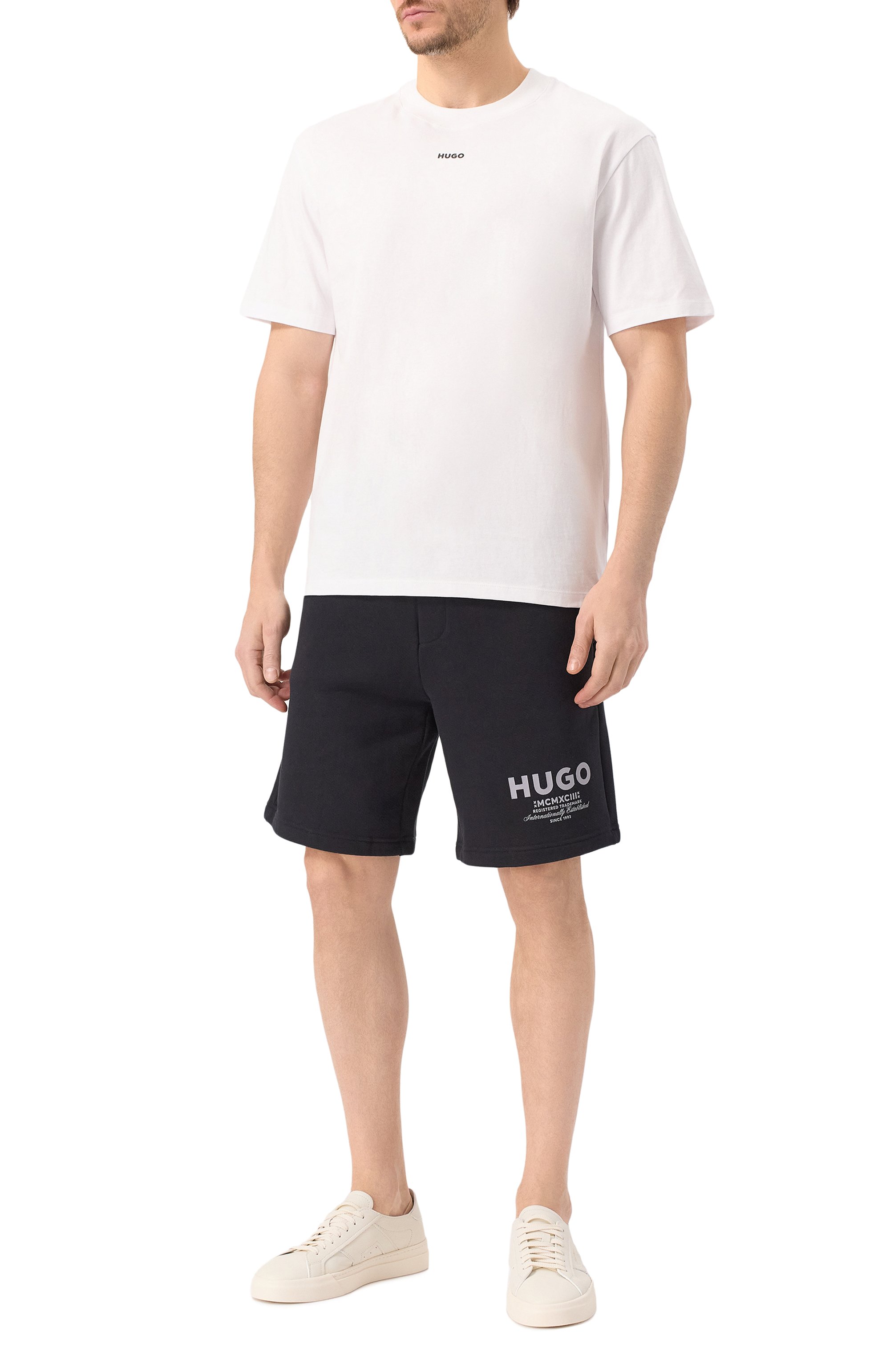 Хлопковая футболка HUGO, арт. 50488330, фото 2
