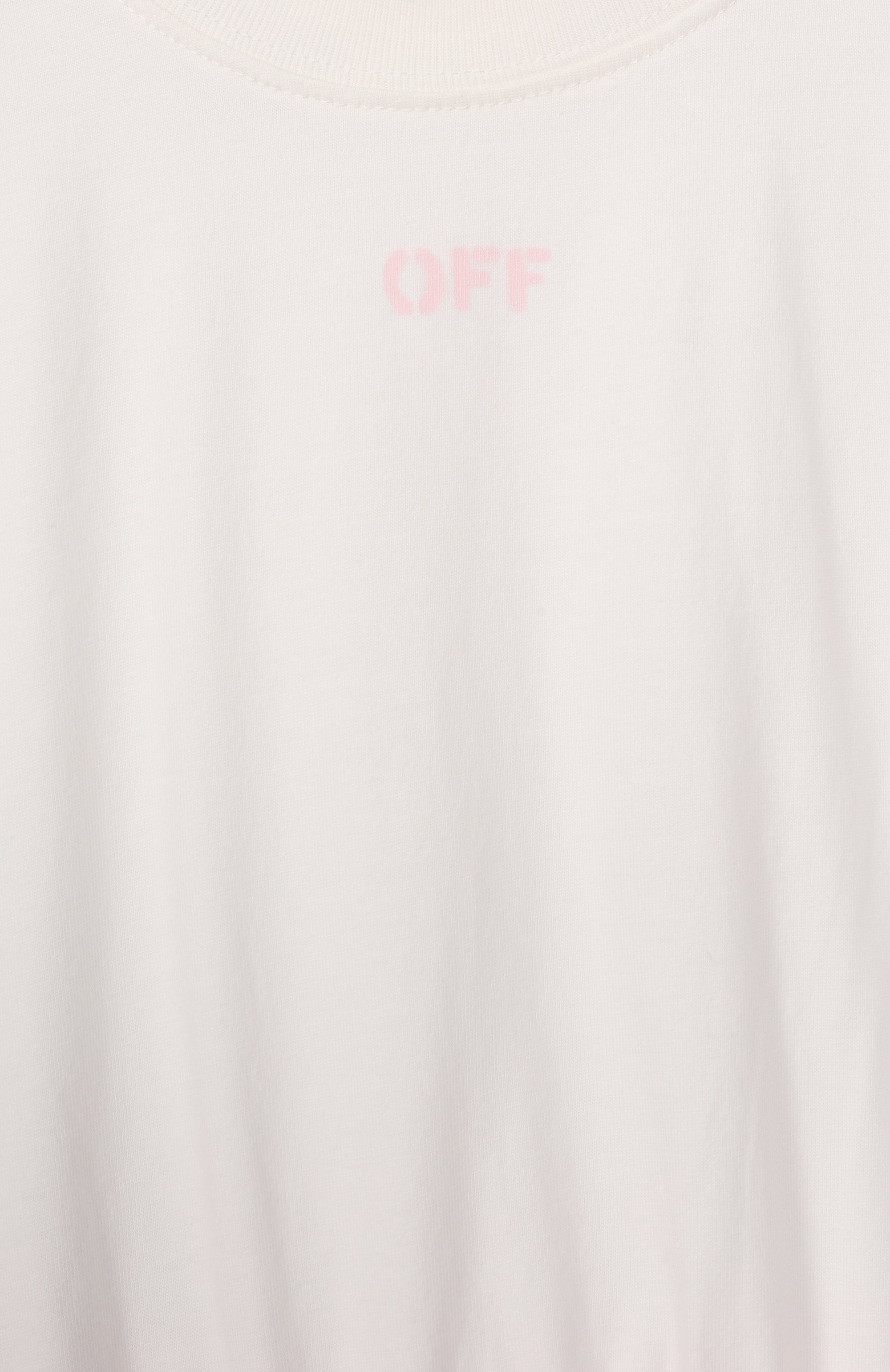 Хлопковое платье OFF-WHITE, арт. 0GDB037S26FAB001, фото 3