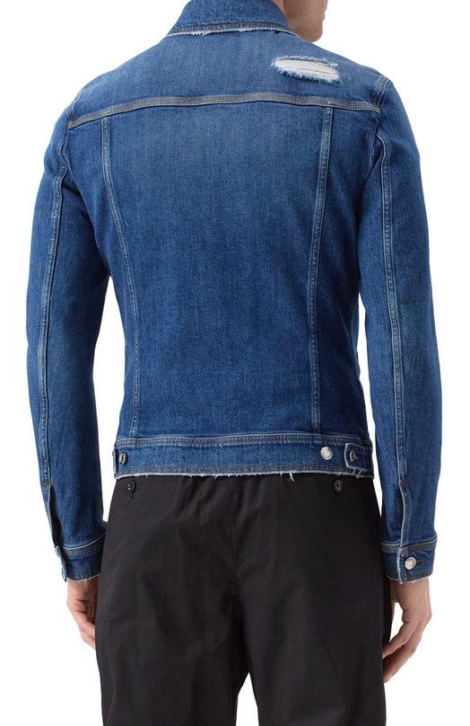 Джинсовая куртка Dolce & Gabbana G9VZ8D/G8NL5 Синий  G9VZ8D/G8NL5 Фото 4