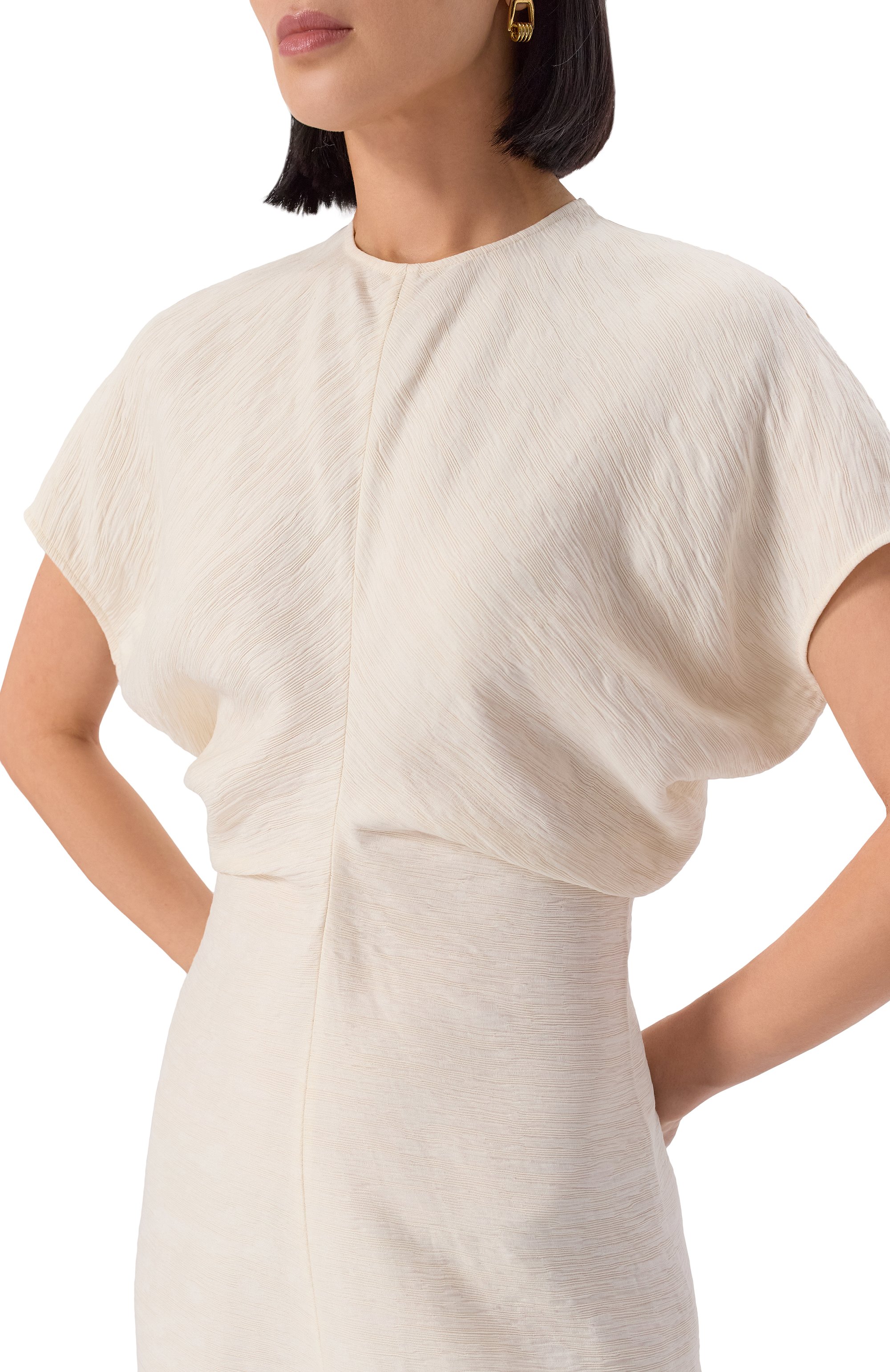 Платье из вискозы TOTEME, арт. 243-WRD1103-FB0199, фото 5