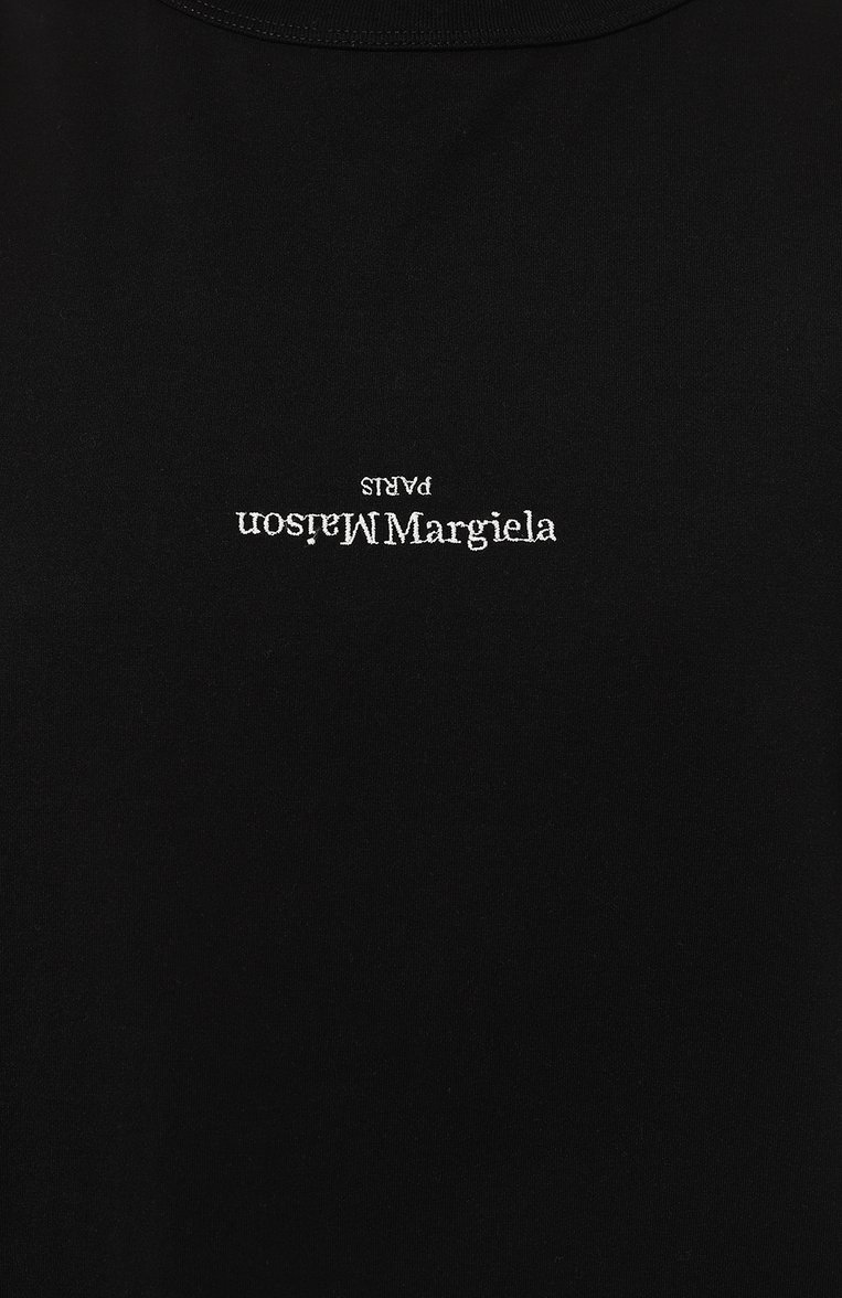 Мужская хлопковая футболка MAISON MARGIELA черного цвета, арт. S30GC0701/S22816 | Фото 9 (Рукава: Короткие; Длина (для топов): Стандартные; Принт: С принтом; Материал сплава: Проставлено; Материал внешний: Хлопок; Драгоценные камни: Проставлено; Стили: Минимализм)