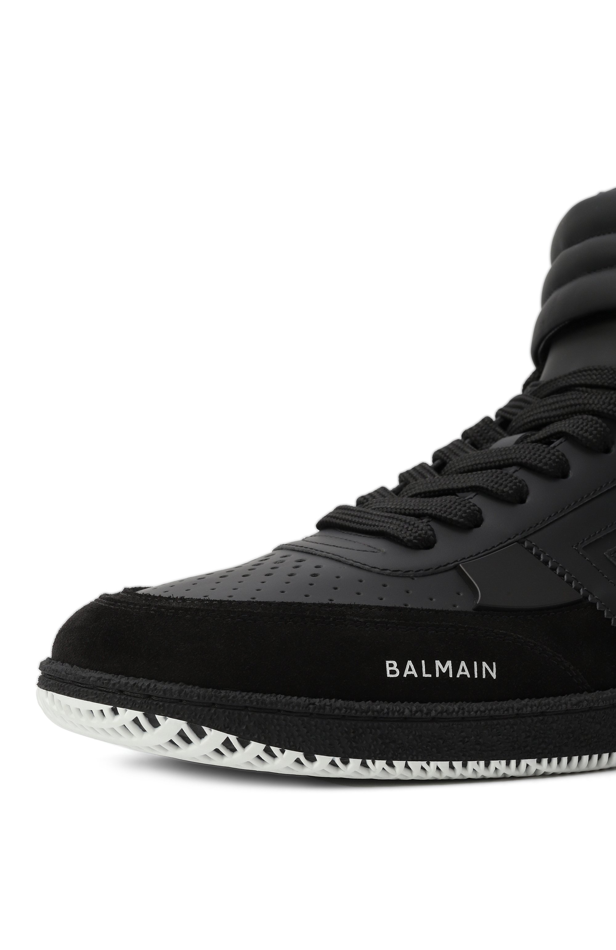 Кожаные кеды swan BALMAIN, арт. EM1VG376/TCSB, фото 7