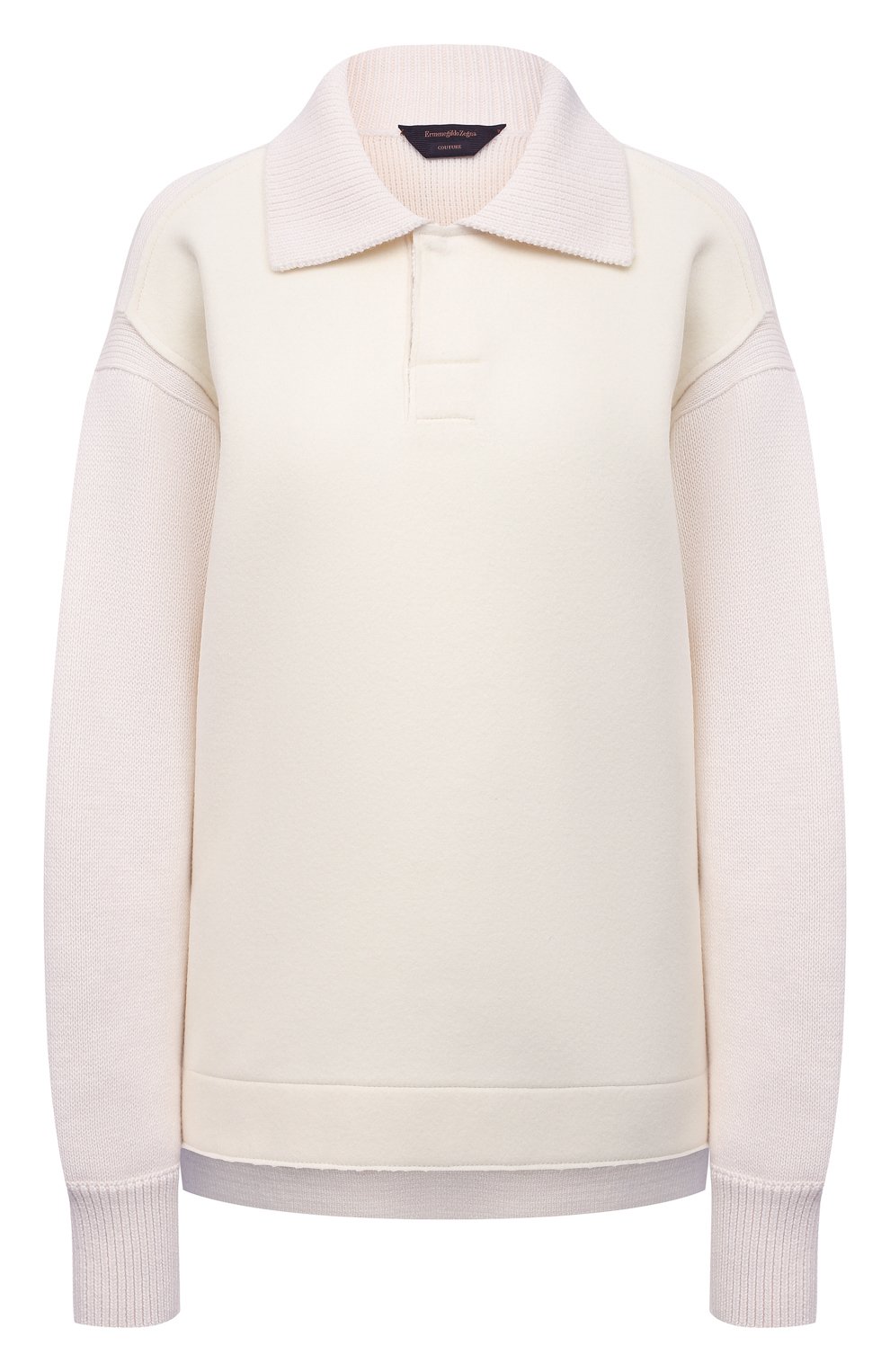 Шерстяной свитер ZEGNA кремового цвета по цене 259500 руб., арт. CYY52/BS2, фото 1 Шерстяной свитер ZEGNA, арт. CYY52/BS2, фото 1
