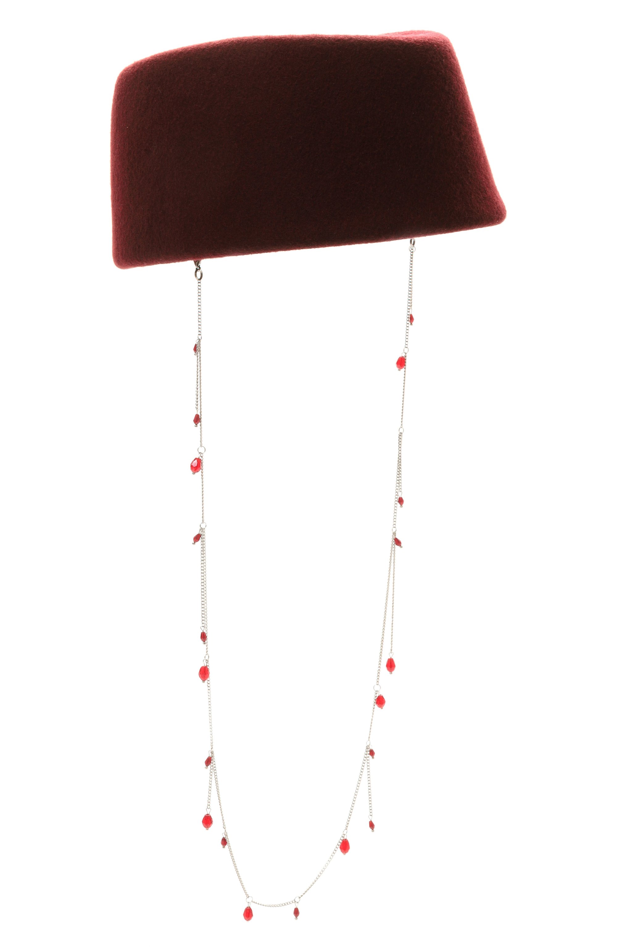 Шерстяная шляпа tabletka garnet COCOSHNICK HEADDRESS, арт. TABLETKAGARNET, фото 1