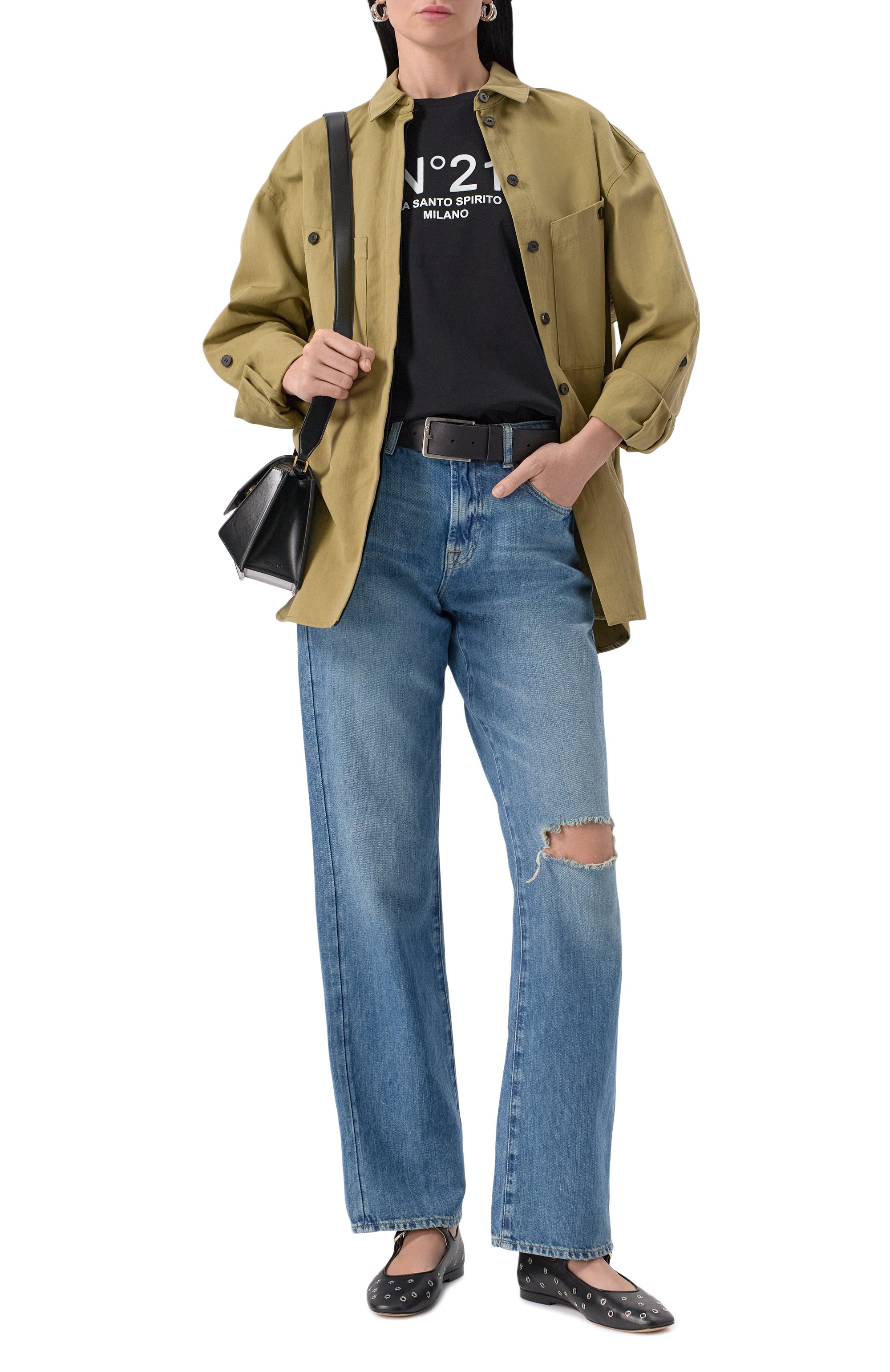 Хлопковая футболка N21, арт. F051/6328, фото 2