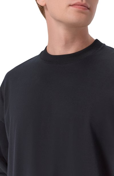 Хлопковый лонгслив JIL SANDER черного цвета по цене 59850 руб., арт. J22GC0278/J20348, фото 5 Хлопковый лонгслив JIL SANDER, арт. J22GC0278/J20348, фото 5