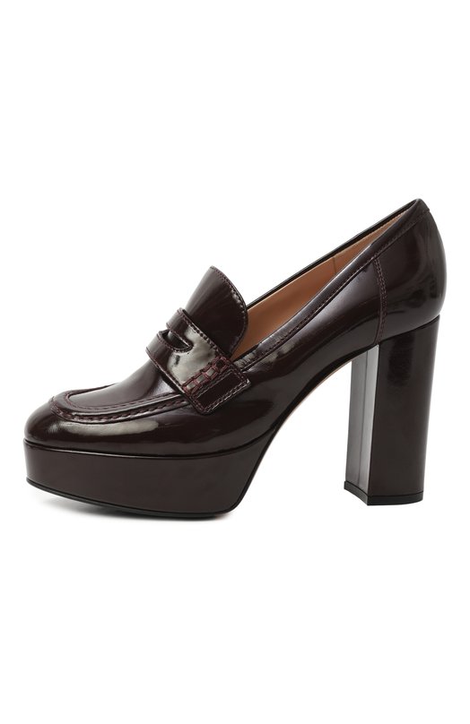 Кожаные туфли Hadden Gianvito Rossi G25356.70RIC.NUIB0UR Бордовый  G25356.70RIC.NUIB0UR Фото 4