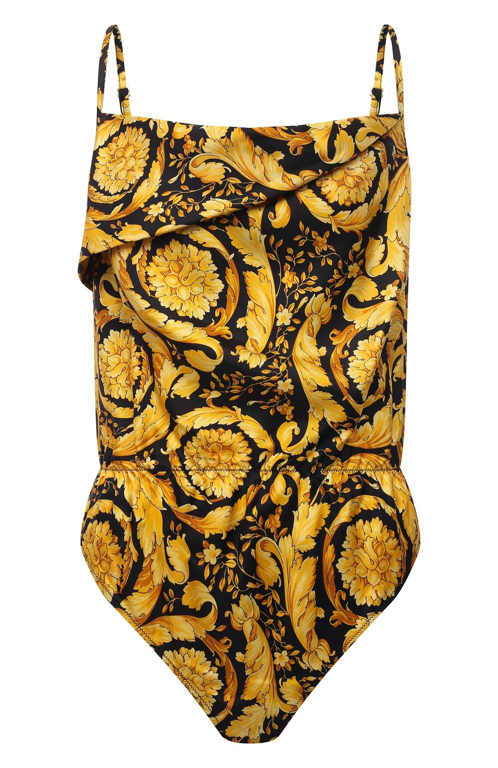Шелковое боди VERSACE черного цвета по цене 68350 руб., арт. 1000616/A232999, фото 1 Шелковое боди VERSACE, арт. 1000616/A232999, фото 1