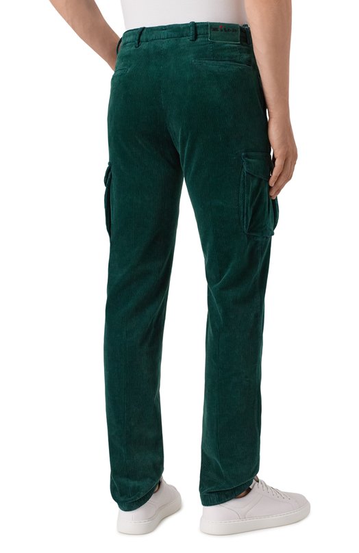 Вельветовые брюки-карго Kiton UFPPCAK0105H01 Зелёный  UFPPCAK0105H01 Фото 4