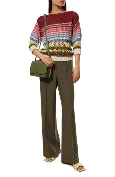 Хлопковый свитер REDVALENTINO разноцветного цвета по цене 55150 руб., арт. XR0KC14I/6GC, фото 2 Хлопковый свитер REDVALENTINO, арт. XR0KC14I/6GC, фото 2