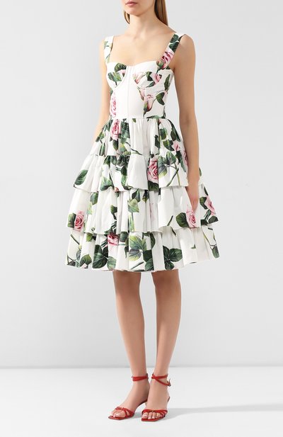 Хлопковое платье DOLCE & GABBANA, арт. F6I0BT/HS5FZ, фото 3