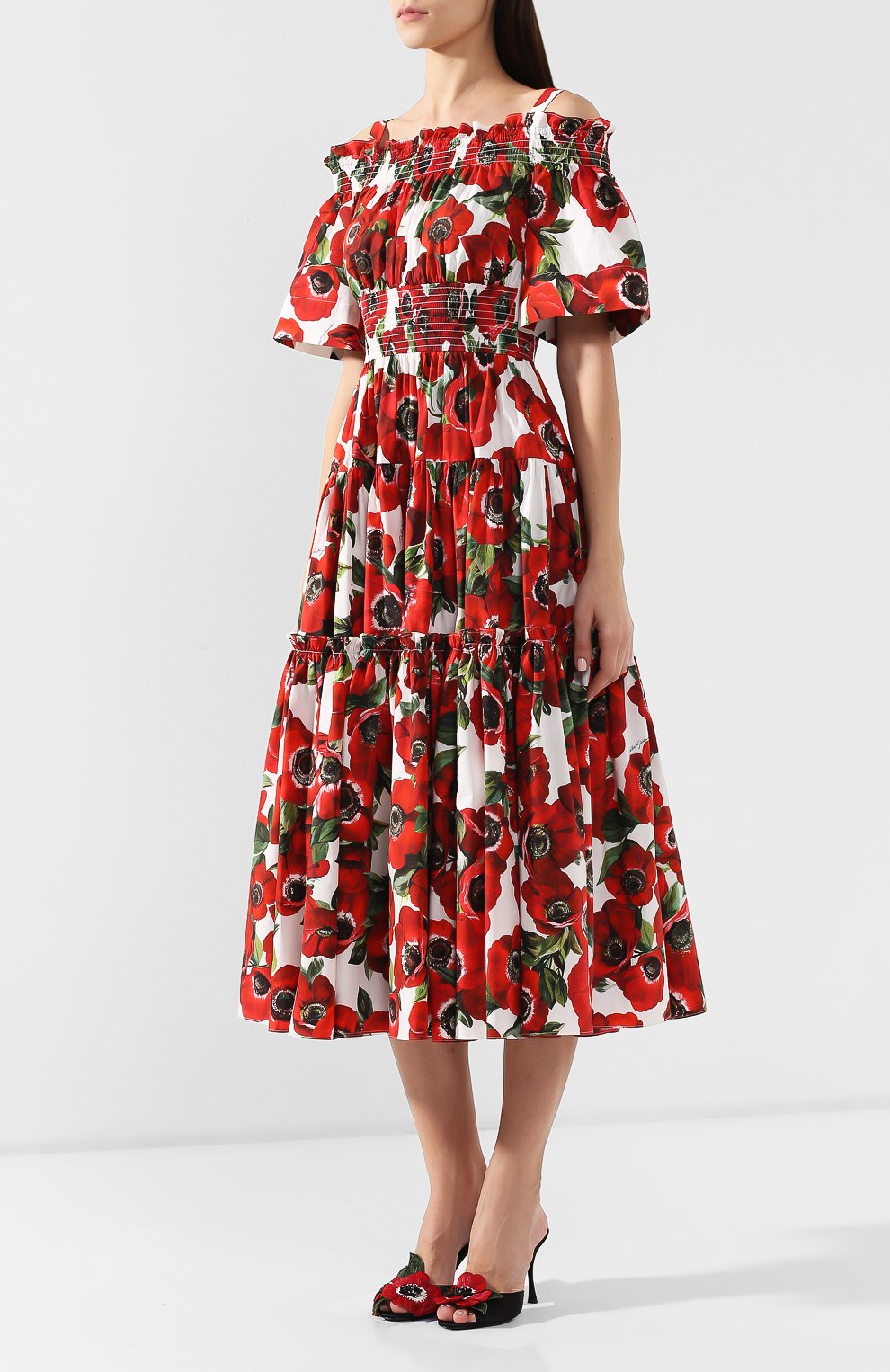 Хлопковое платье DOLCE & GABBANA, арт. F68E1T/HS5DP, фото 3