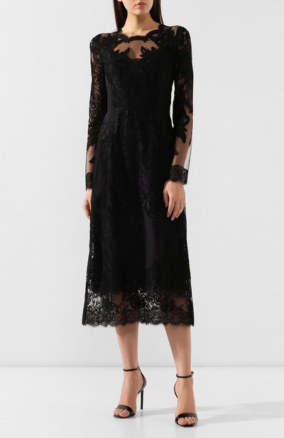 Платье с кружевной отделкой DOLCE & GABBANA, арт. F69G2Z/HPM1M, фото 3