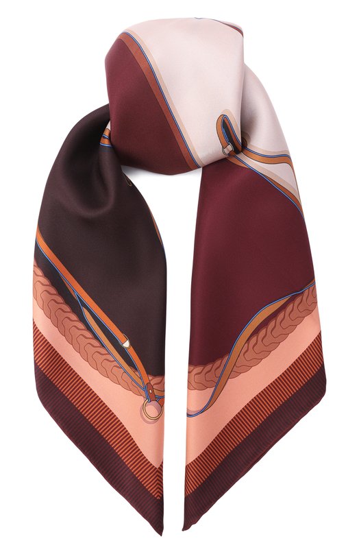 Шелковый платок Longchamp 50664GS0/GS0 Бордовый 50664GS0/GS0