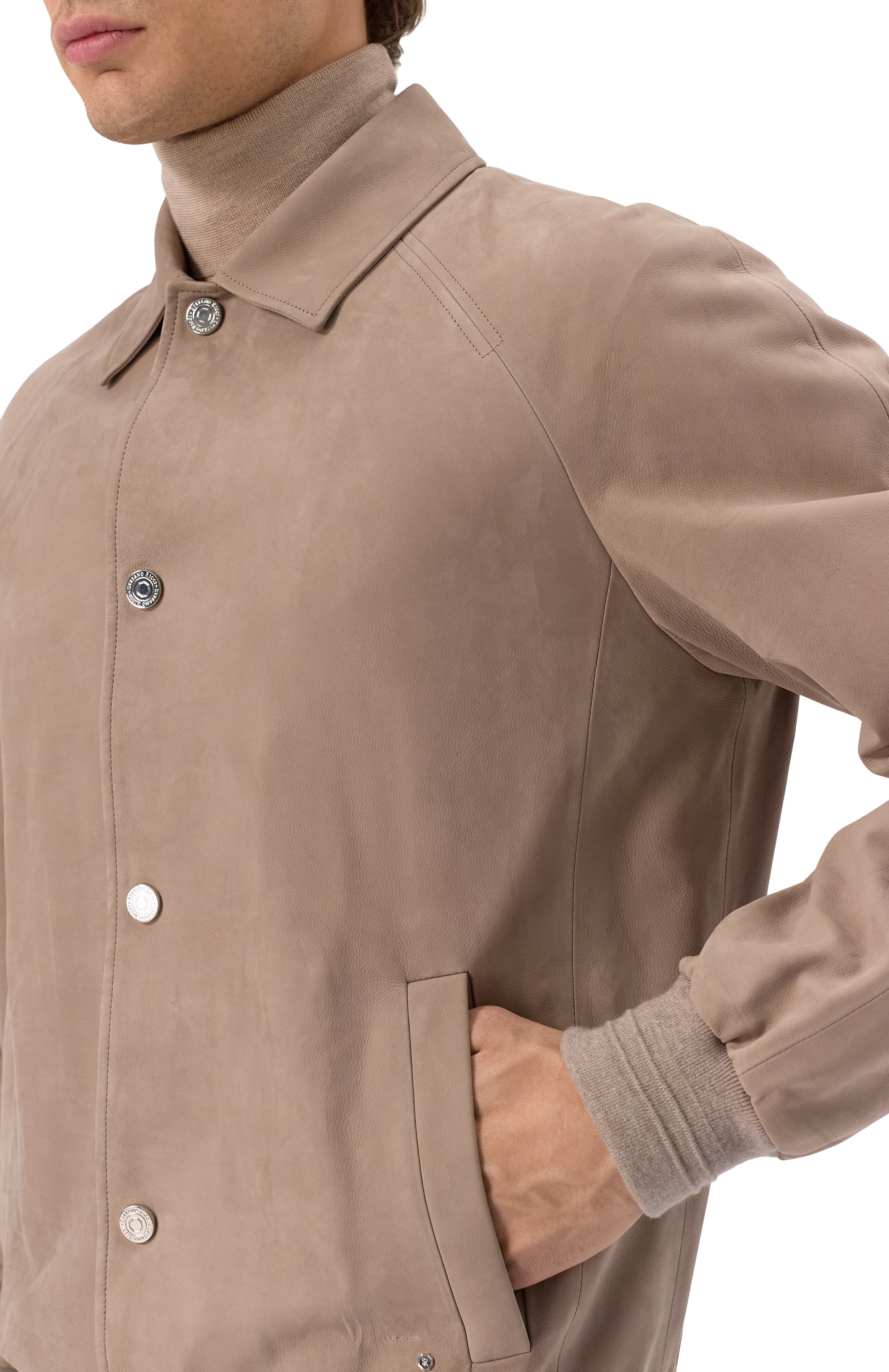 Кожаный бомбер STEFANO RICCI, арт. M7J5100100/MK0TG, фото 5