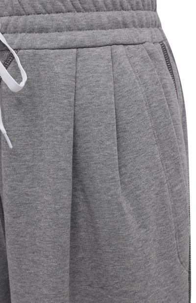 Хлопковые джоггеры MIU MIU, арт. MJP259-1Z4H-F0031, фото 5