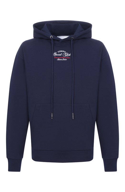 Хлопковое худи Iceberg E062/630A Синий E062/630A