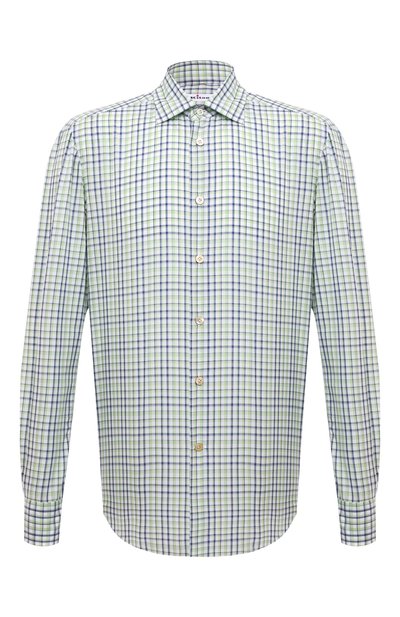 Мужская хлопковая рубашка KITON, арт. UCIH08879