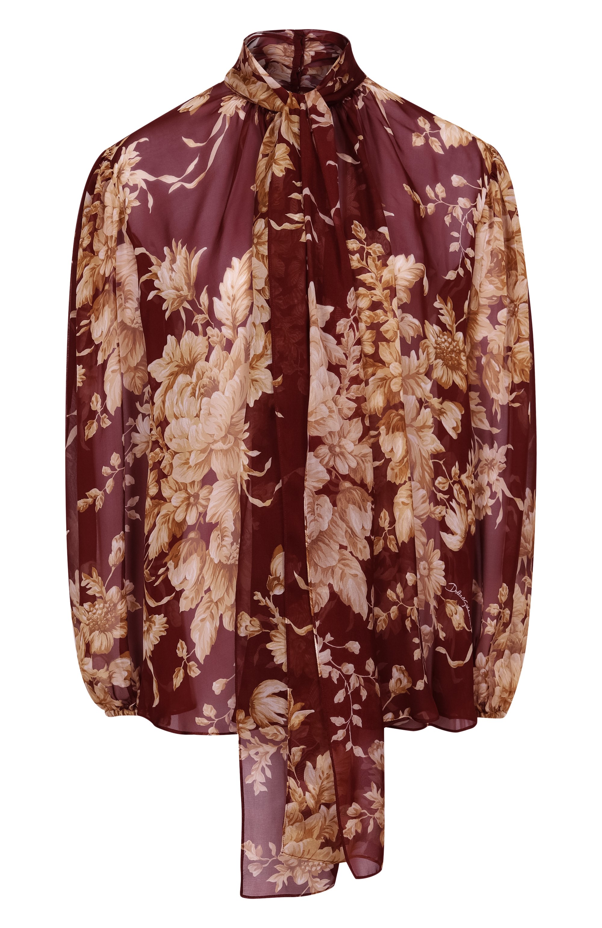 Шелковая блузка DOLCE & GABBANA, а�рт. F5R62T/IS1Z0, фото 1