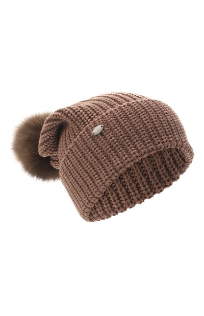 Женская шерстяная шапка с отделкой из соболя BLACK SABLE, арт. BS-47CC10