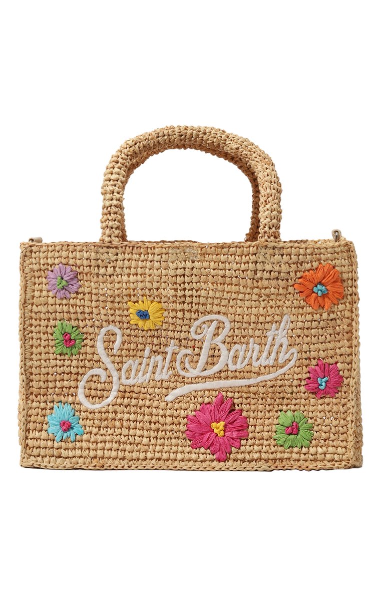 Детская сумка MC2 SAINT BARTH бежевого цвета, арт. STBA/C0LETTE RAFFIA/00261D | Фото 1 (Нос: Не проставлено; Материал: Рафия)