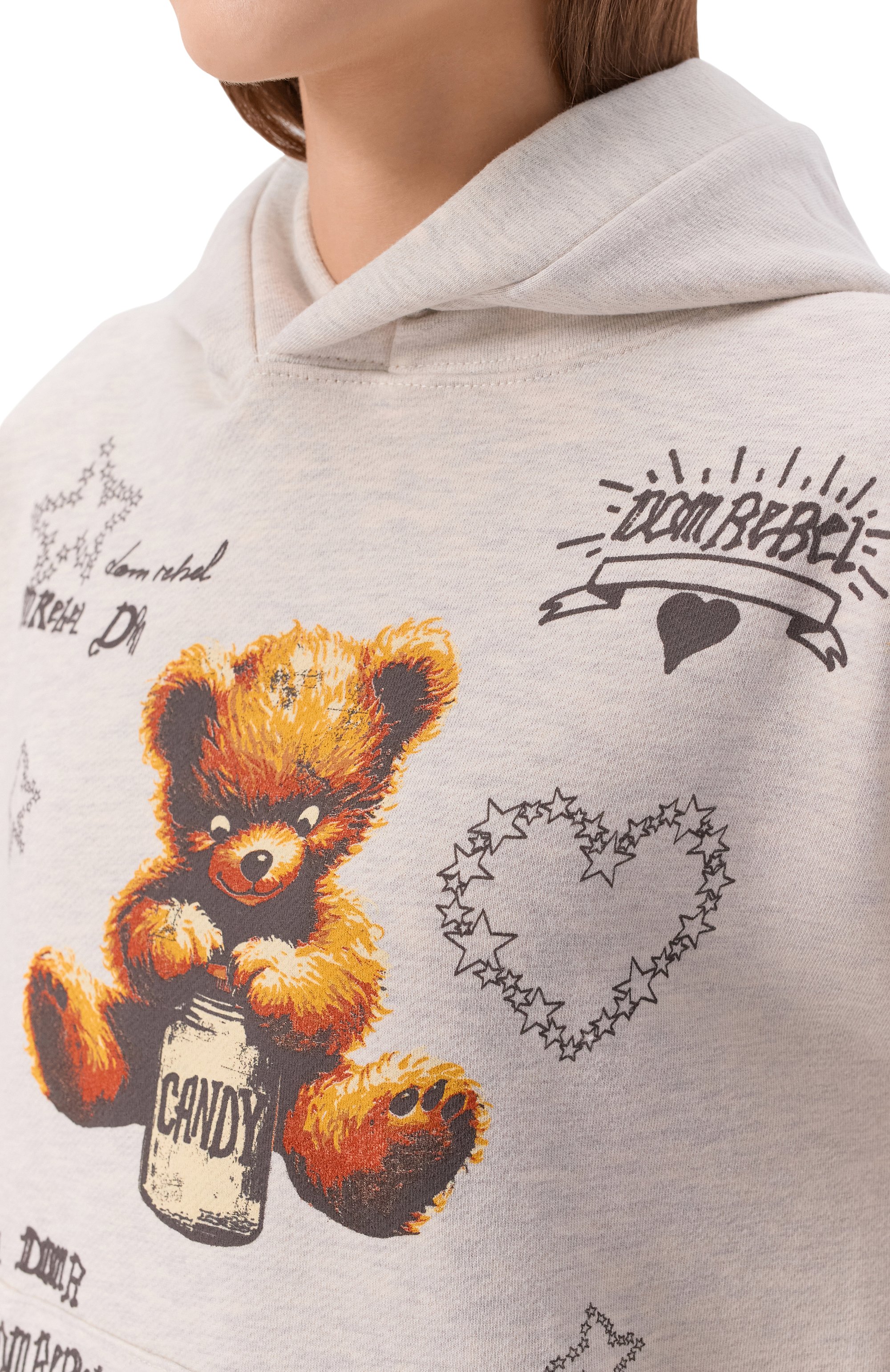 Хлопковое худи DOMREBEL светло-серого цвета по цене 43500 руб., арт. TREATS/PULL0VER H00DIE, фото 5 Хлопковое худи DOMREBEL, арт. TREATS/PULL0VER H00DIE, фото 5