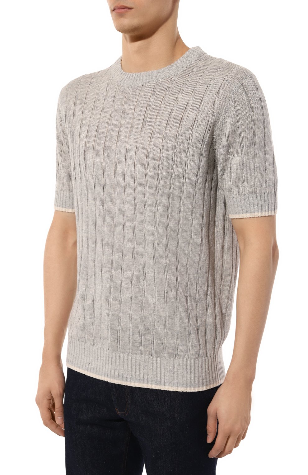 Джемпер изо льна и хлопка BRUNELLO CUCINELLI, арт. M2L70B2273, фото 3