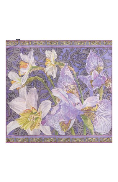 Шелковый платок ирисы GOURJI, арт. T23IR7R/1, фото 4