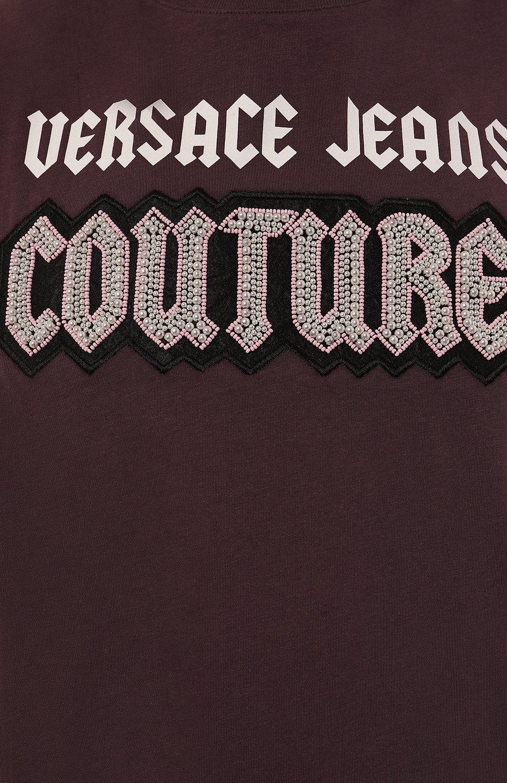 Хлопковая футболка VERSACE JEANS COUTURE, арт. 77HAHC01/CJ01C, фото 5