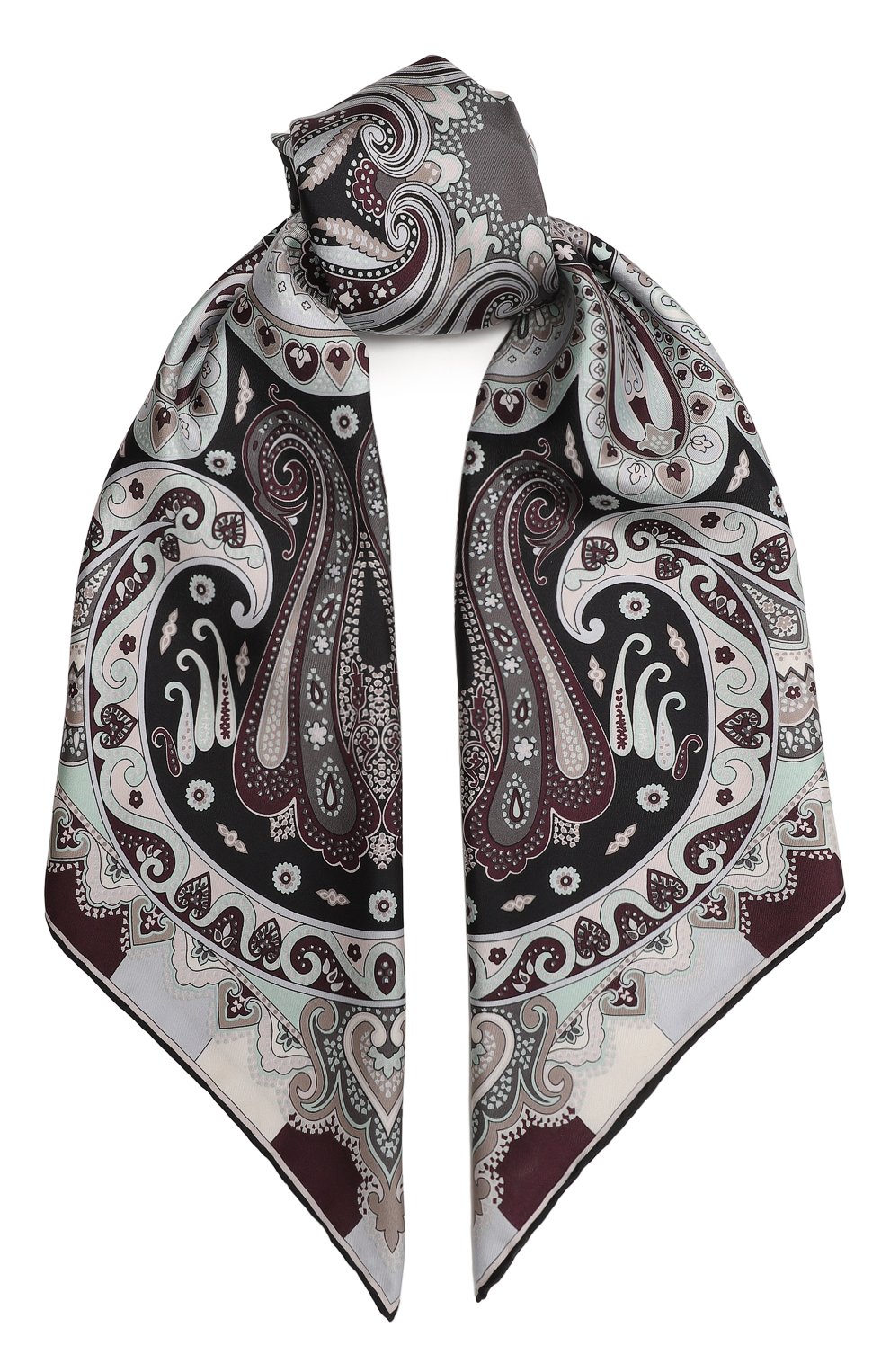 Шелковый платок ROECKL разноцветного цвета по цене 29950 руб., арт. 41451-5380, фото 1 Шелковый платок ROECKL, арт. 41451-5380, фото 1