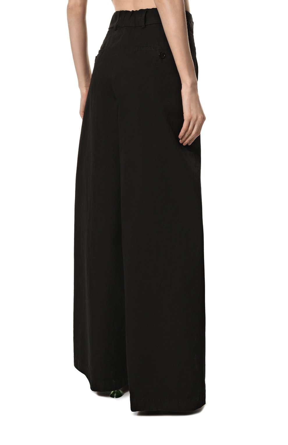 Хлопковые брюки DRIES VAN NOTEN черного цвета по цене 59300 руб., арт. 222-030963-5326, фото 4 Хлопковые брюки DRIES VAN NOTEN, арт. 222-030963-5326, фото 4