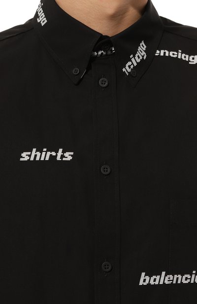 Хлопковая рубашка BALENCIAGA, арт. 681702/T0L65, фото 5