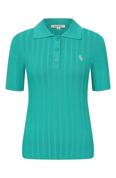 Женское поло из вискозы SPORTY AND RICH, арт. WS069712302GR02