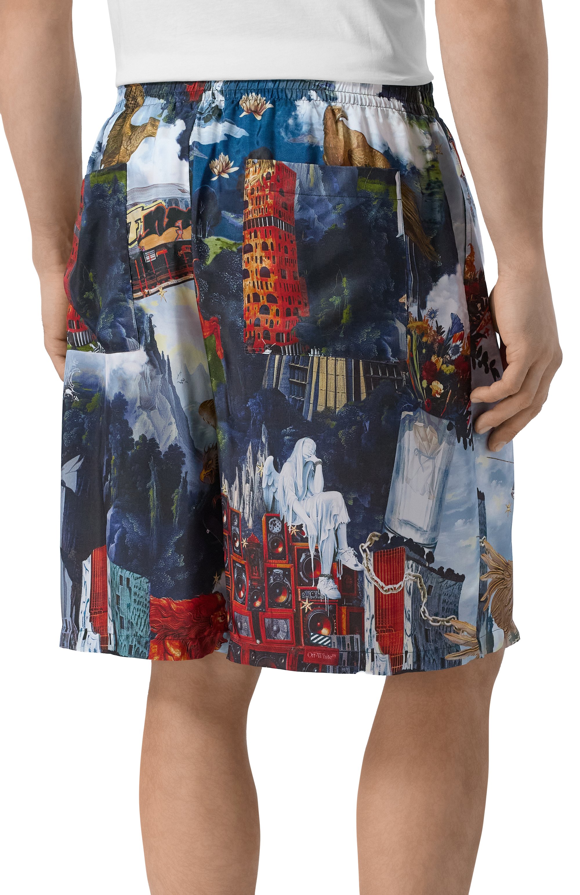 Шорты из вискозы OFF-WHITE, арт. 0MCB092F25FAB002, фото 4