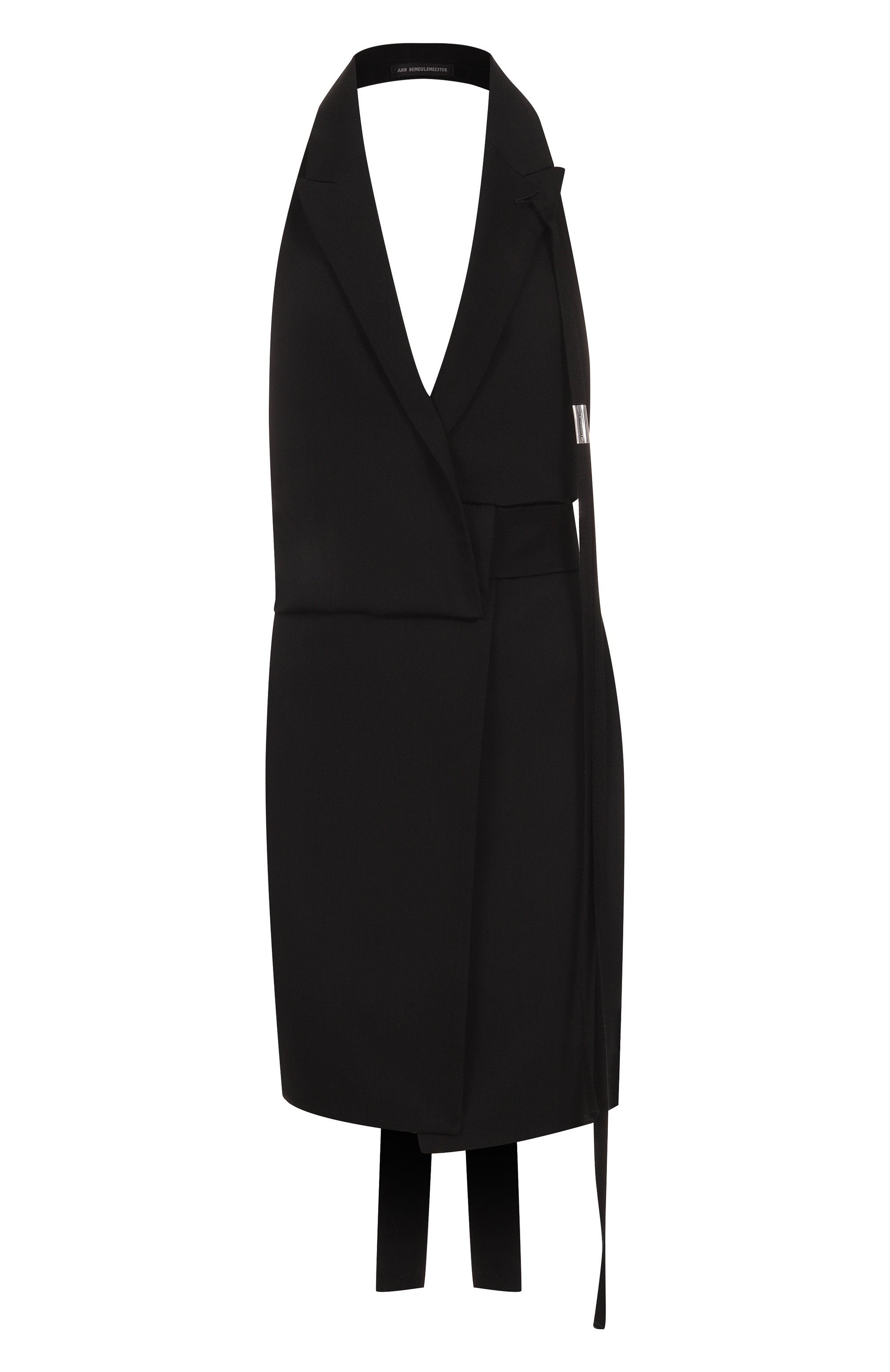 Жилет из вискозы и шерсти ANN DEMEULEMEESTER черного цвета по цене 95050 руб., арт. B0012538/FA556, фото 1 Жилет из вискозы и шерсти ANN DEMEULEMEESTER, арт. B0012538/FA556, фото 1