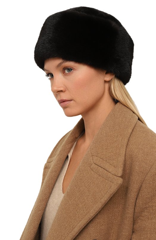 Шапка Джулия из меха норки FurLand 0034602110170600000 Чёрный  0034602110170600000 Фото 2