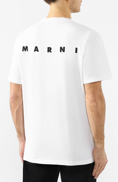 Хлопковая футболка MARNI, арт. HUMU0142P0/S22763, фото 4