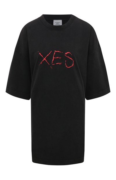 Хлопковая футболка VETEMENTS, арт. UE64TR220B