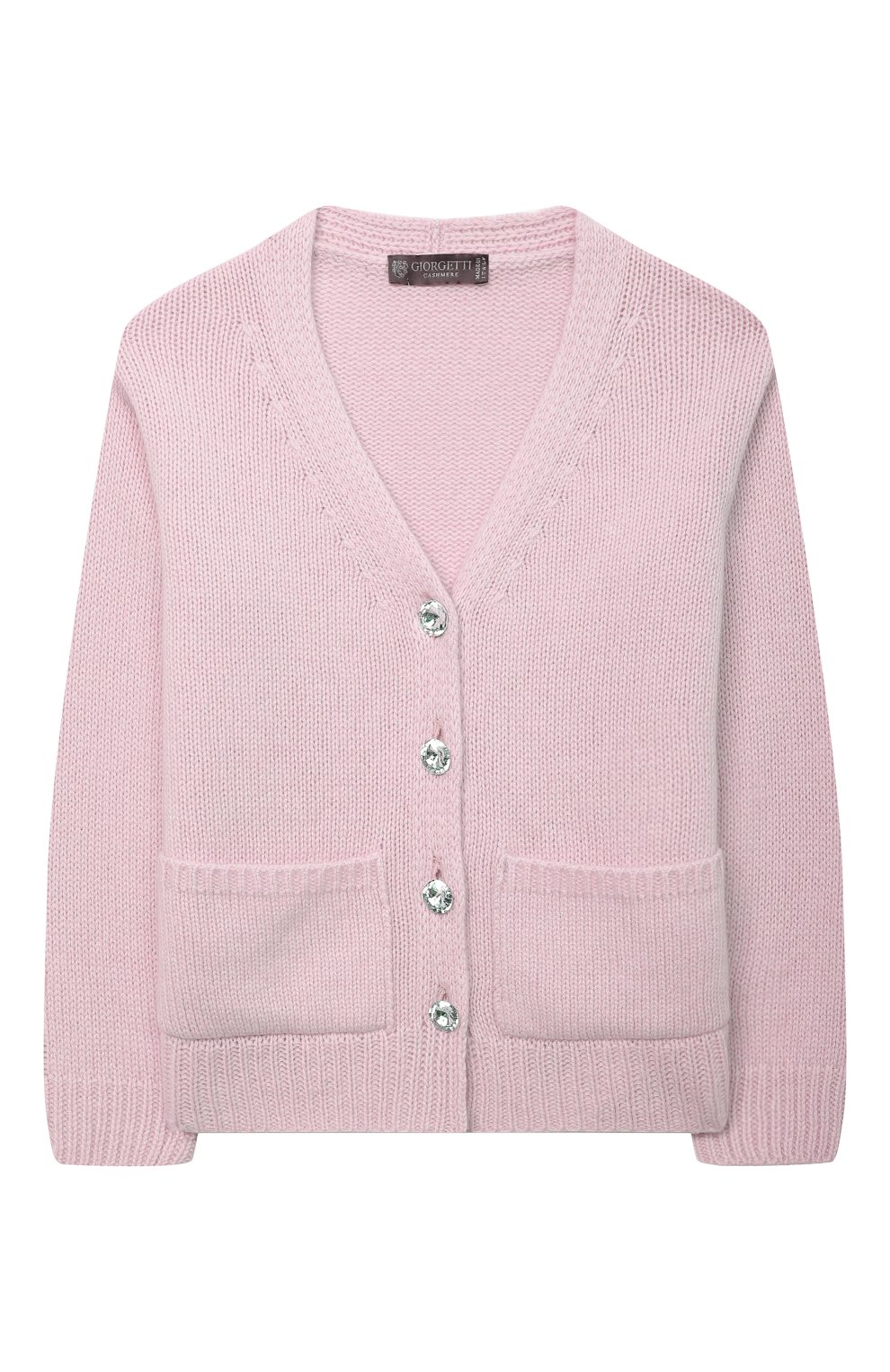Кашемировый кардиган GIORGETTI CASHMERE розового цвета по цене 35550 руб., арт. MB1826/8A-14A, фото 1 Кашемировый кардиган GIORGETTI CASHMERE, арт. MB1826/8A-14A, фото 1