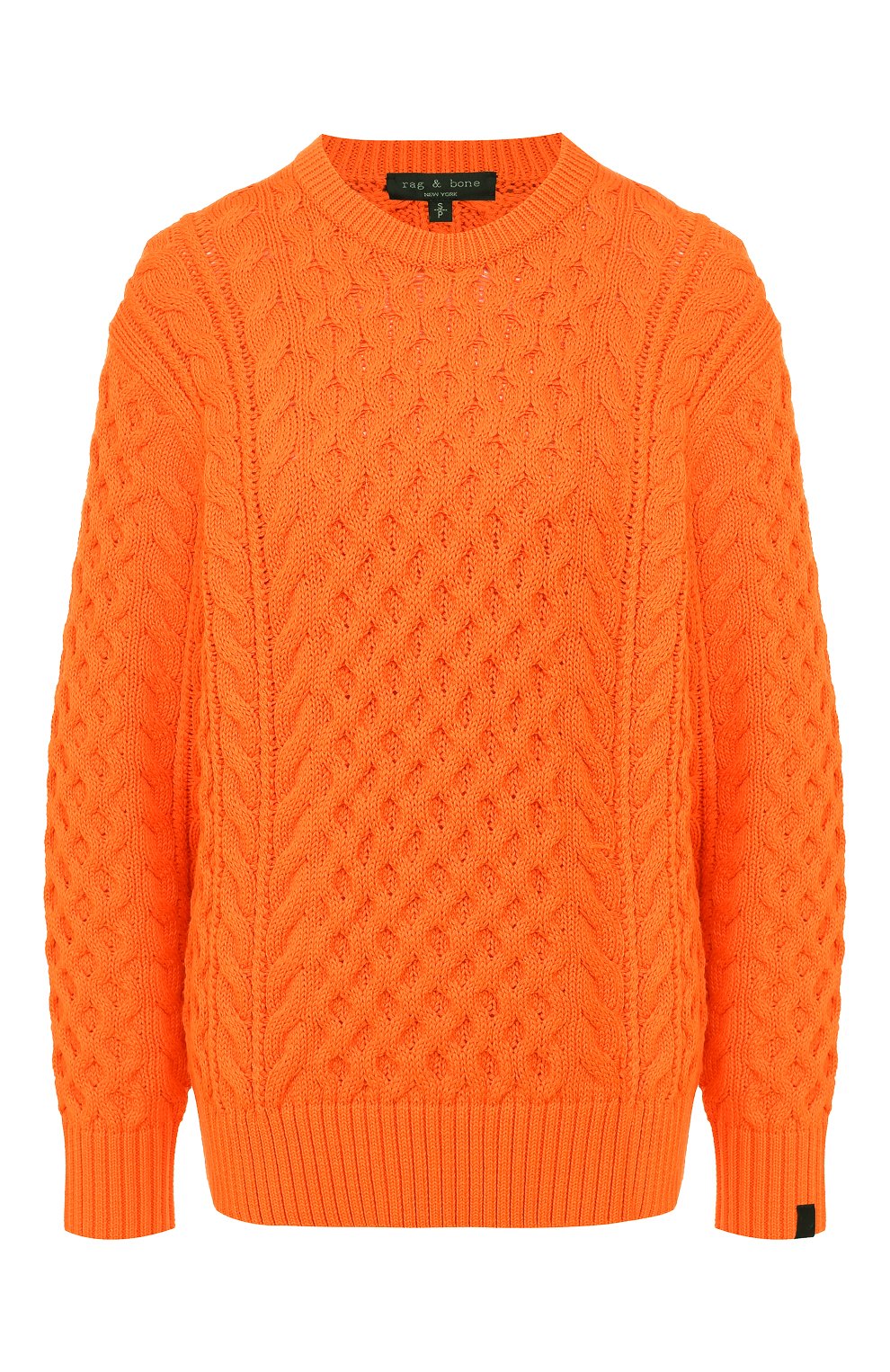 Свитер RAG AND BONE оранжевого цвета по цене 38050 руб., арт. WAS19FS0388B37, фото 1 Свитер RAG AND BONE, арт. WAS19FS0388B37, фото 1