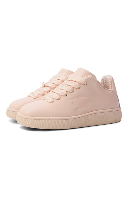 Кожаные кеды Box Burberry 8083394 Розовый 8083394