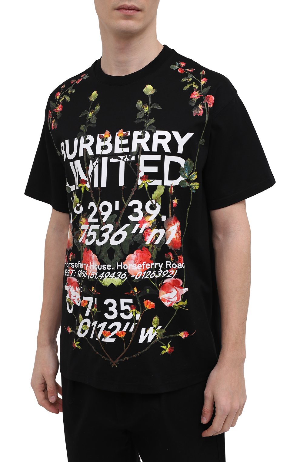 Хлопковая футболка BURBERRY, арт. 8037460, фото 3