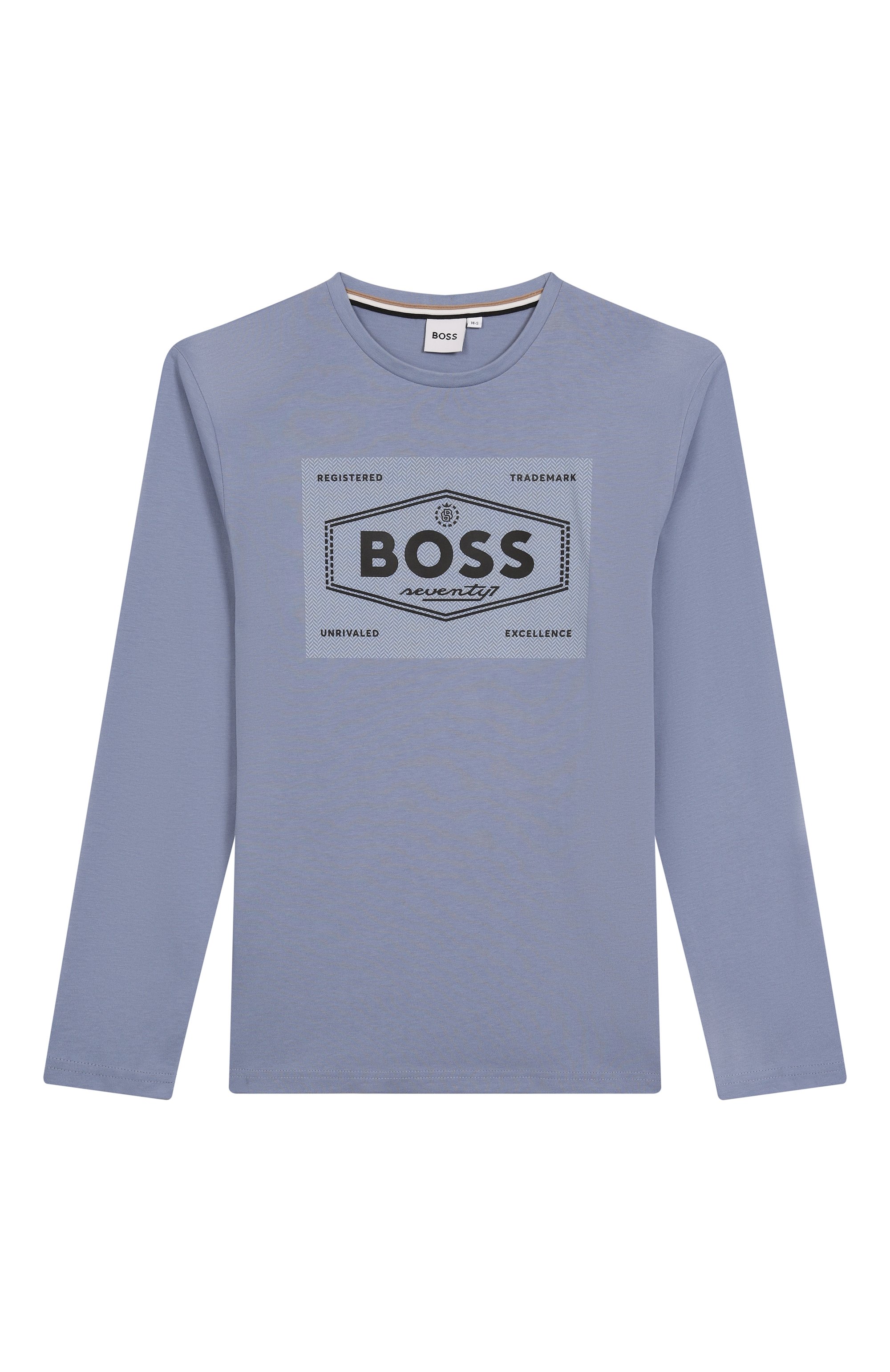 Хлопковый лонгслив BOSS, арт. J51221/14A-16A, фото 1