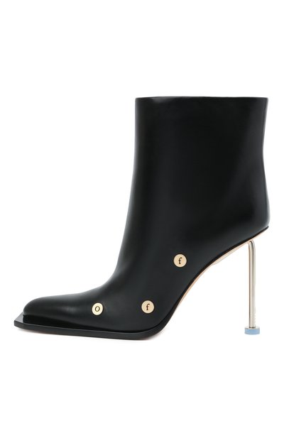 Кожаные ботильоны OFF-WHITE черного цвета по цене 151500 руб., арт. 0WID007S21LEA0011000, фото 3 Кожаные ботильоны OFF-WHITE, арт. 0WID007S21LEA0011000, фото 3