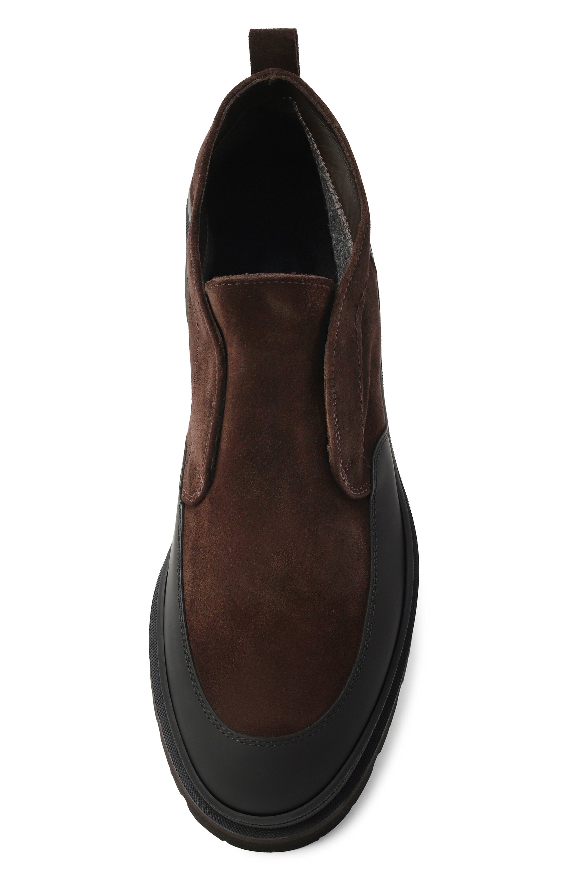 Замшевые ботинки nudd BLU BARRETT темно-коричневого цвета по цене 64500 руб., арт. NUD-13152.6, фото 6 Замшевые ботинки nudd BLU BARRETT, арт. NUD-13152.6, фото 6