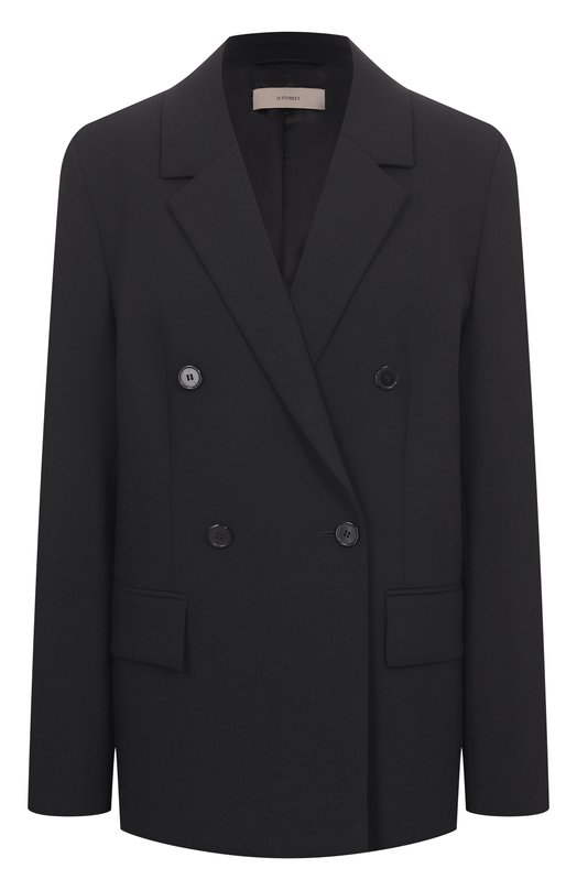 Жакет из шерсти и вискозы 12 STOREEZ 126463 Чёрный 126463