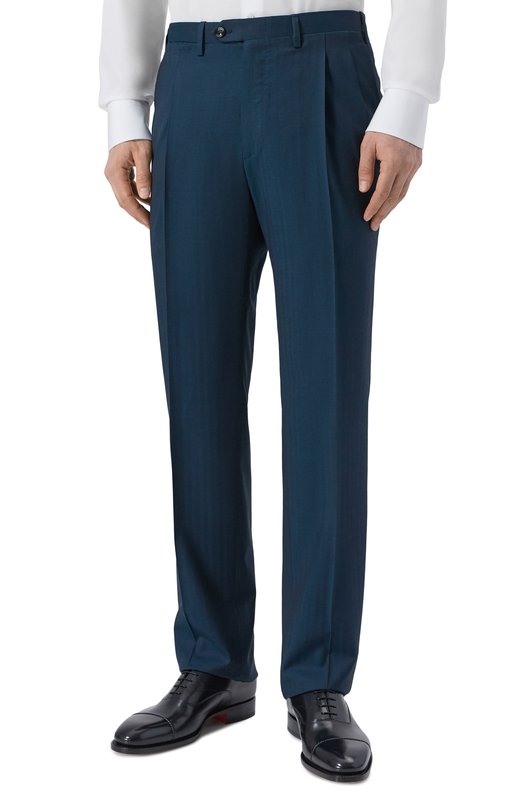 Шерстяной костюм Kiton UA87NK0641G Синий  UA87NK0641G Фото 4