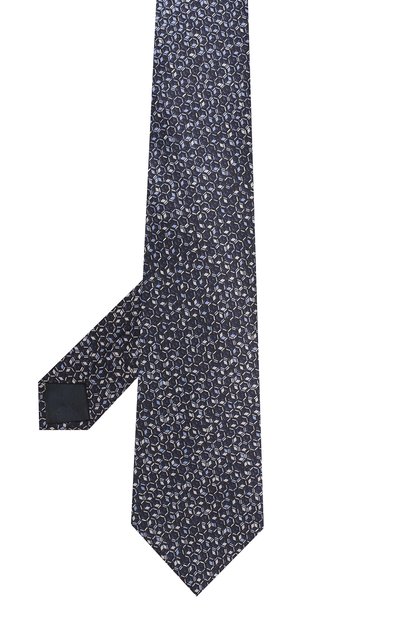 Шелковый галстук LANVIN темно-синего цвета по цене 11950 руб., арт. 2300/TIE, фото 2 Шелковый галстук LANVIN, арт. 2300/TIE, фото 2