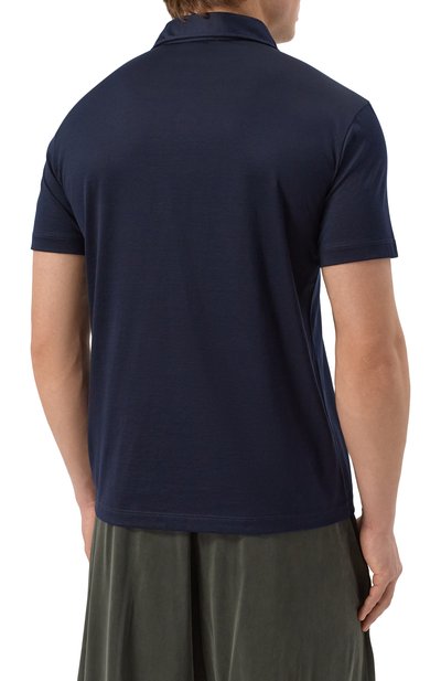 Поло из шелка и хлопка GIORGIO ARMANI, арт. 3KSF74/SJZHZ, фото 4