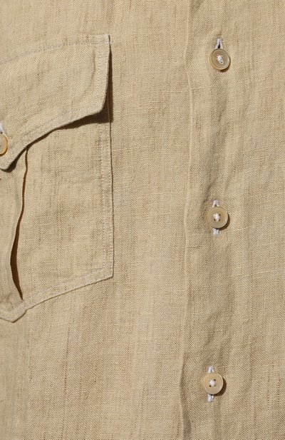 Льняная рубашка ALESSANDRO GHERARDI бежевого цвета по цене 24750 руб., арт. ARMY/6869, фото 5 Льняная рубашка ALESSANDRO GHERARDI, арт. ARMY/6869, фото 5